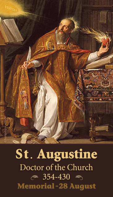 ST AUGUSTINE PRAYER CARD
